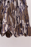 Camouflage scalloped mom & me shorts set