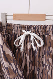 Camouflage scalloped mom & me shorts set