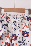 Auburn scalloped shorts set