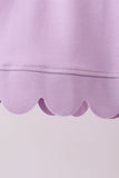 Lavender Scalloped Polo Set