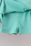 Mint Performance Scalloped Skorts Set