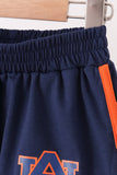 Navy Auburn active shorts set