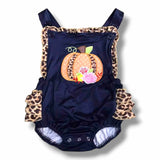 Navy Leopard Pumpkin Outfit