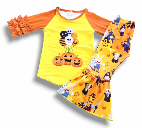 Halloween Pumpkin Pant Set