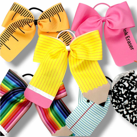 School Cheer Pony Bow