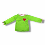 Green Guy Theme Heart Outfit