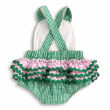 Golf Gingham Bubble Romper