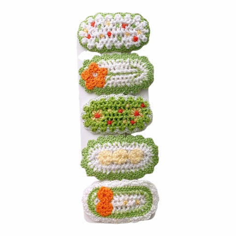 Floral Bend & Clip Barrette