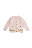 Pink goose cardigan sweater