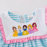 Princess Blue Striped Outfit