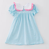 Princess Blue Striped Outfit