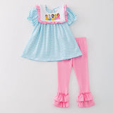 Princess Blue Striped Outfit