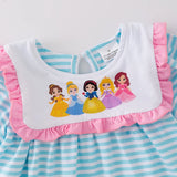 Princess Blue Striped Outfit