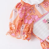 Ghosts & Flowers Smocked Dress