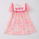 Pink Mouse Ears Embroidered Dress