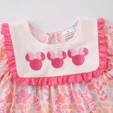 Pink Mouse Ears Embroidered Dress