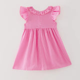 Ghost Smocked Pink Dress