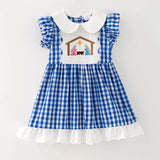 Blue Check Nativity Outfit