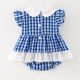 Blue Check Nativity Outfit