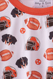Premium orange Tennessee print bamboo pants set