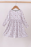 Premium green mallard print bamboo dress