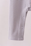 Premium Gray Tennessee Puppy embroidery stripe romper