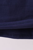 Premium Navy Auburn tiger applique top