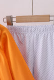 Premium Orange Tennessee puppy football embroidery pants set