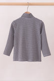 Premium Maroon Alabama embroidery gingham top