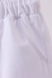 Premium White drawstring shorts