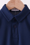 Blue everyday Collared Tank