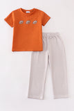 Premium Carmel football embroidery boy set