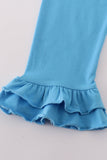 Blue princess pumpkin ruffle set