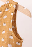 Premium pumpkin print muslin jonjon