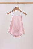 Pink ribbon ruffle bow bubble