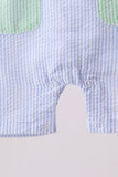 Blue seersucker pocket jonjon