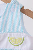 Blue lemon embroidery jonjon