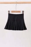 Black pleated skort