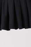 Black pleated skort
