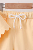 Buttercup Scalloped Shorts Set