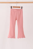 Pink scalloped bell pants