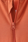 Caramel zipper bamboo romper
