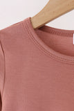 Dusty rose bamboo pajama set