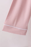 Pink bamboo mom pajama set