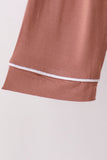 Dusty rose bamboo mom pajama set