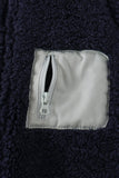 Navy fleece zipper jacket