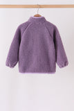 Purple fleece zipper jacket