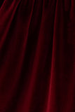 Maroon velvet bow dress