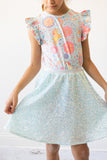 Aqua Sequin Twirl Skort