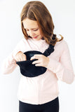 Black Fleece Belt Bag
